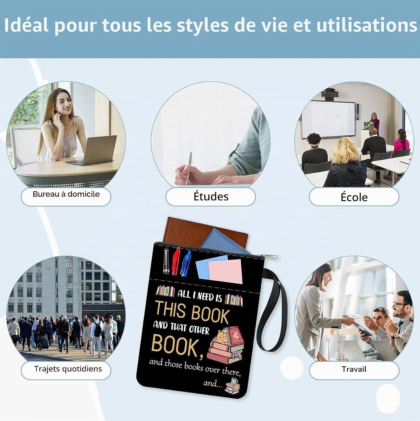 Pochette de protection pour livre – Collection Craspire