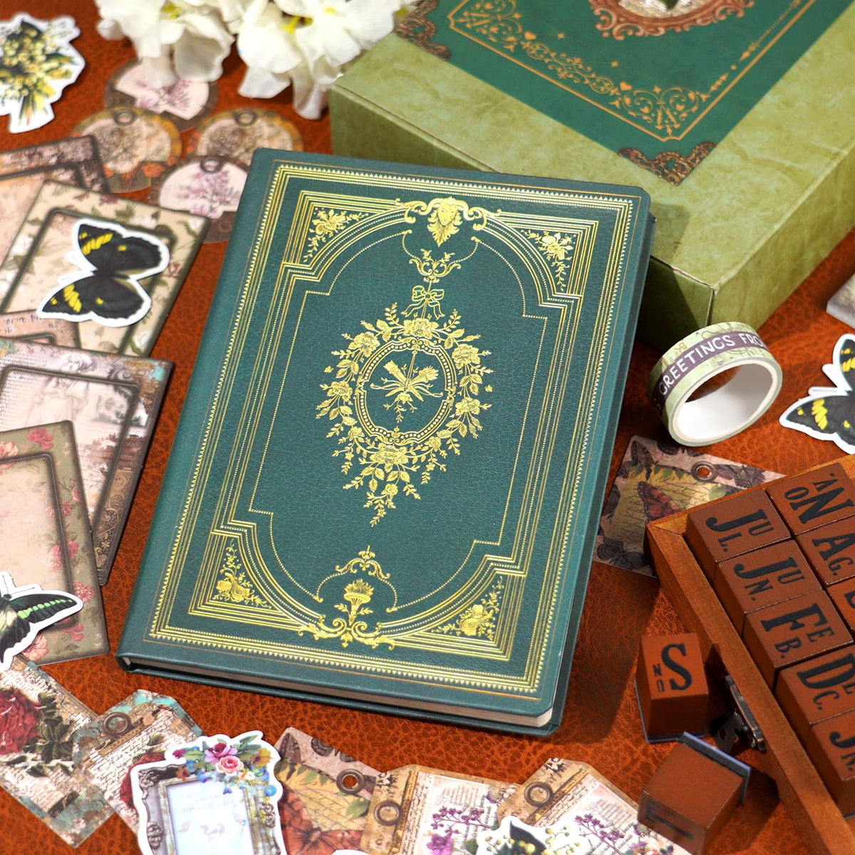 Kit de scrapbooking vintage – 185 pièces