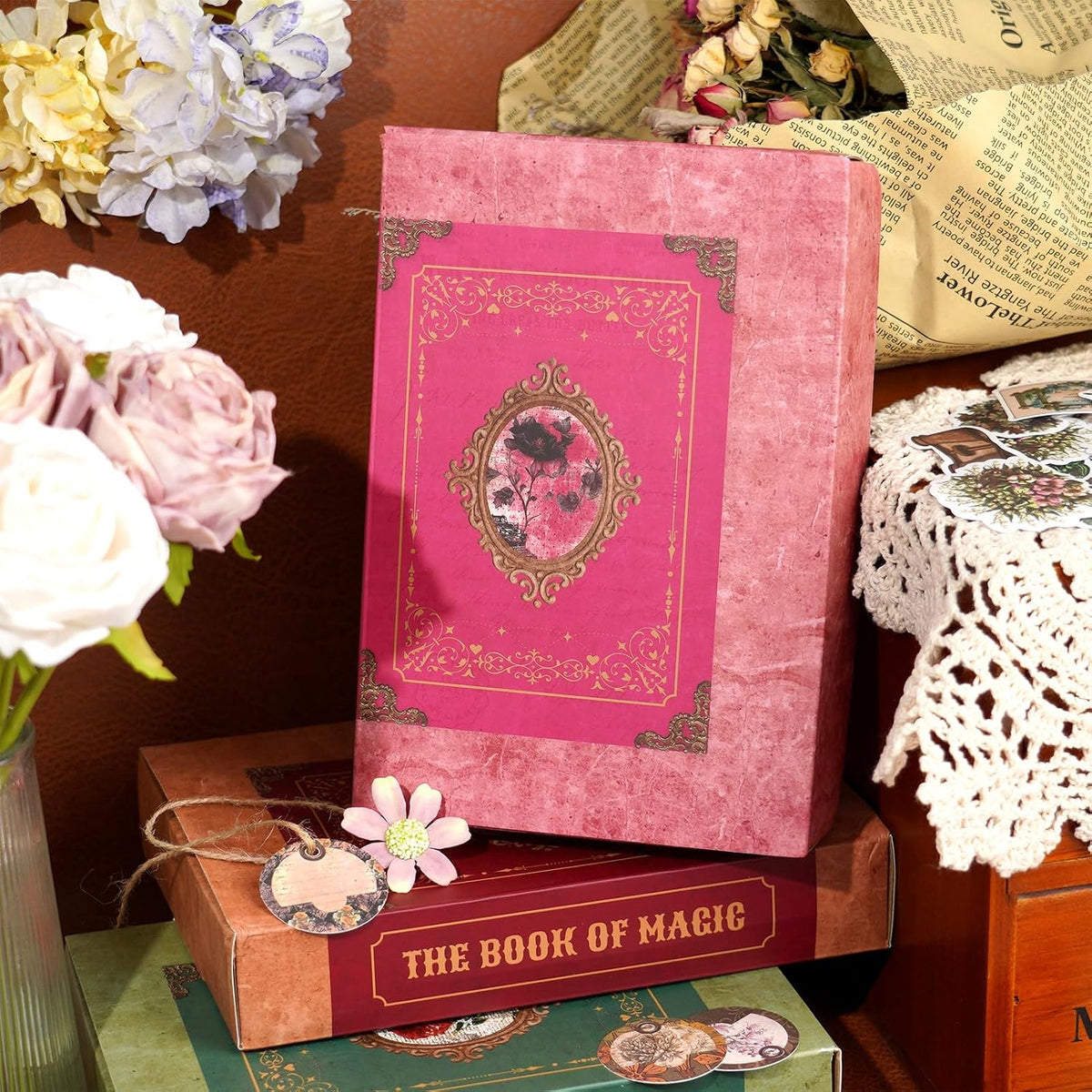 Kit de scrapbooking vintage – 185 pièces