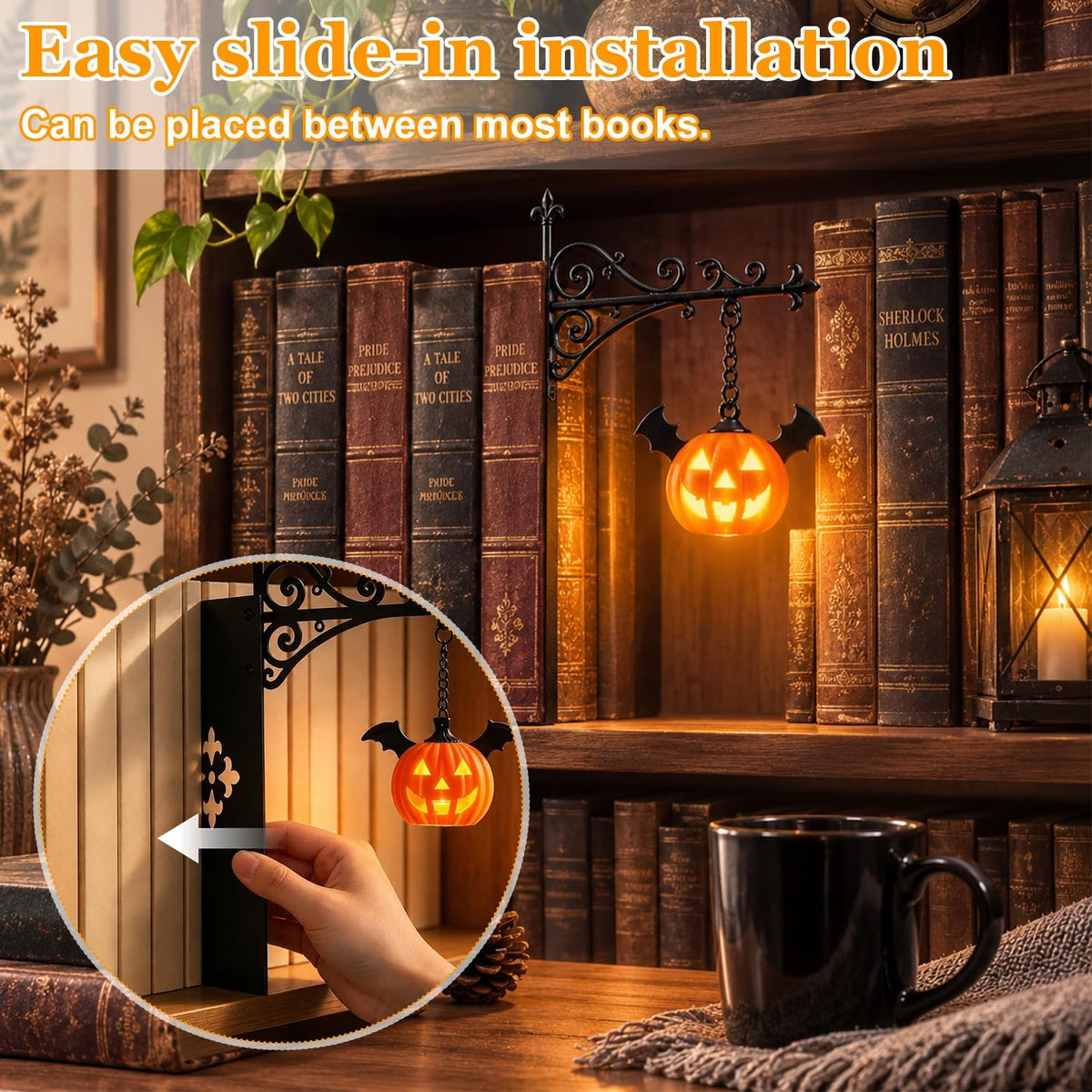 Mini-lanterne LED de bibliothèque – Esprit vintage - Qualité premium