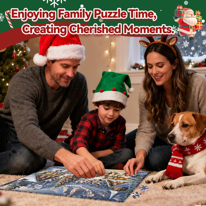 Calendrier de l'Avent 2026 - Puzzle de Noël — 1008 pièces - 24 boîtes numérotées