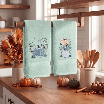 Serviettes Automne brodées – Lot de 2 | Artoid Mode