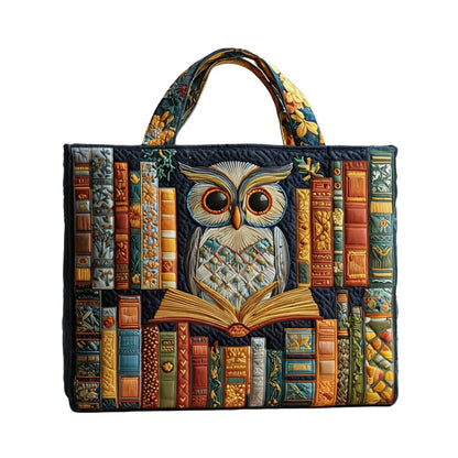 Sac de lecture matelassé à motifs de livres