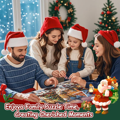 Calendrier de l'Avent 2026 - Puzzle de Noël — 1008 pièces - 24 boîtes numérotées