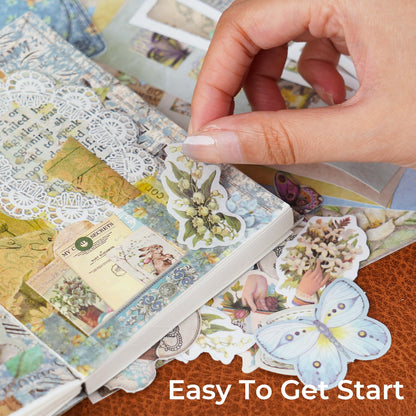 Kit de scrapbooking vintage – 185 pièces