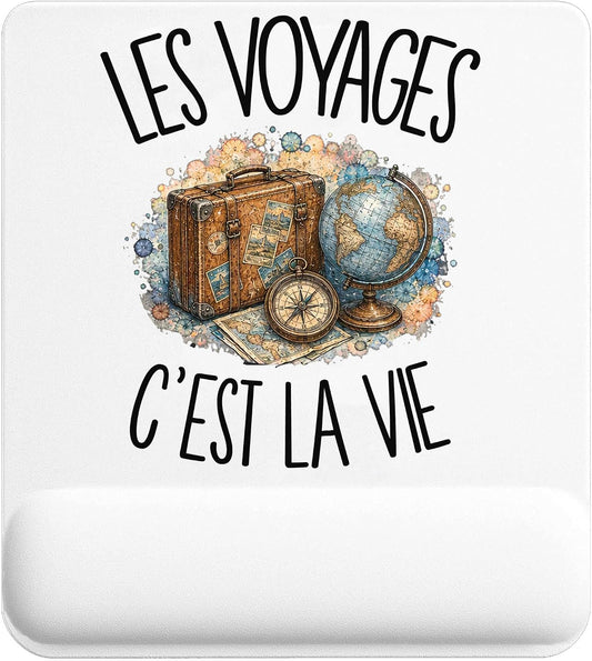Tapis de souris « Les voyages, c’est la vie »