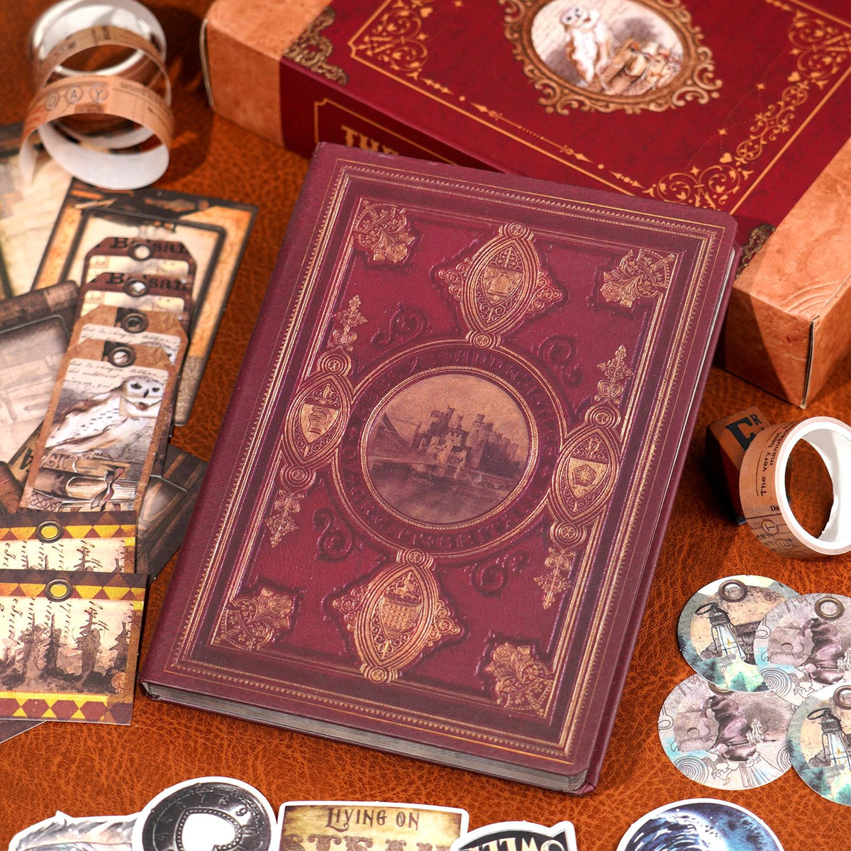 Kit de scrapbooking vintage – 185 pièces