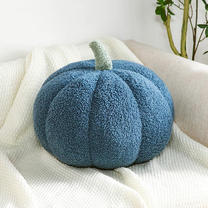 Coussin citrouille en velours Teddy – Décoration d'automne & Halloween