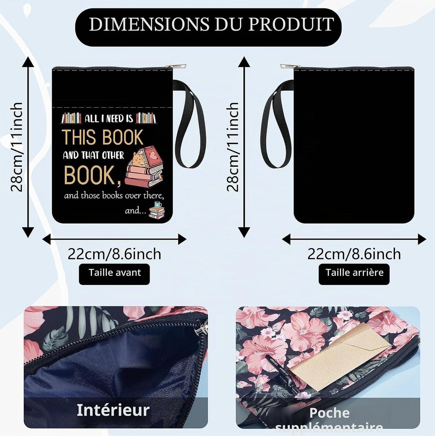 Pochette de protection pour livre – Collection Craspire