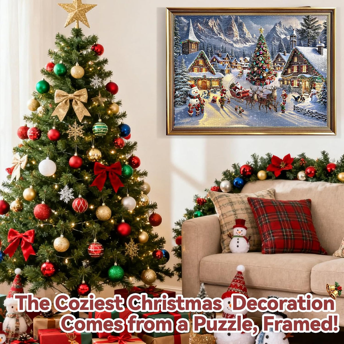 Calendrier de l'Avent 2026 - Puzzle de Noël — 1008 pièces - 24 boîtes numérotées