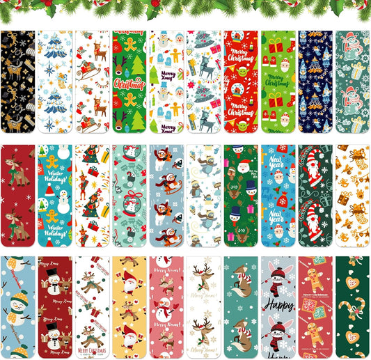 Marque-pages magnétiques de Noël – lot de 30