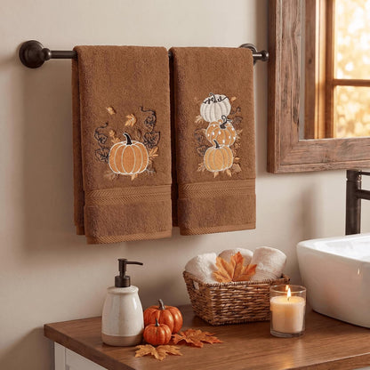 Serviettes Automne brodées – Lot de 2 | Artoid Mode