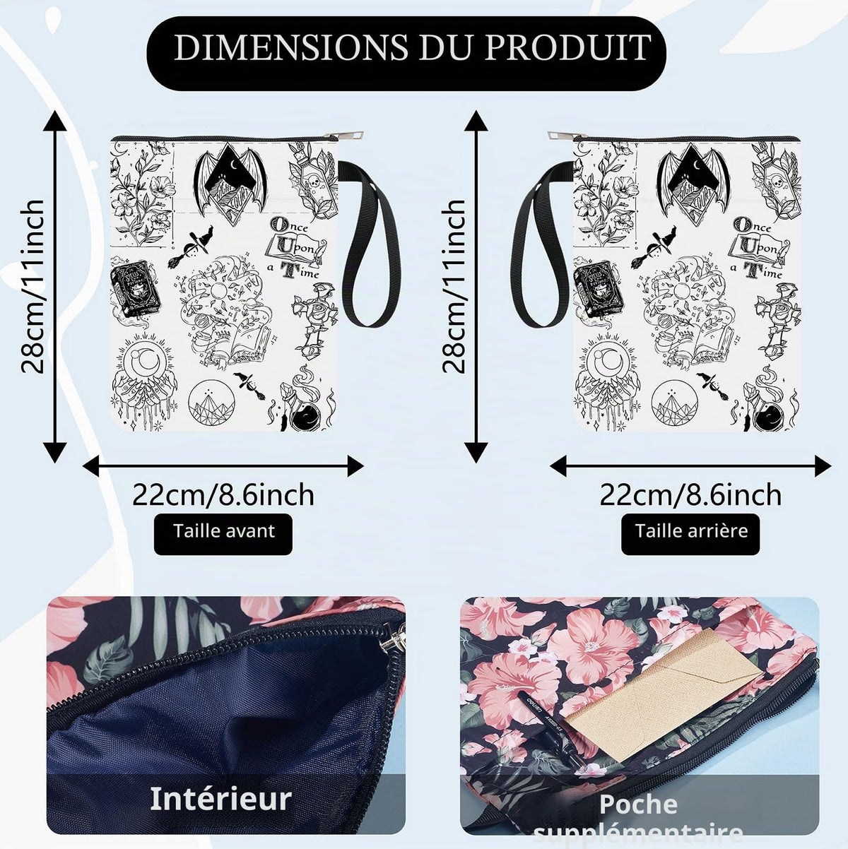 Pochette de protection pour livre – Collection Craspire