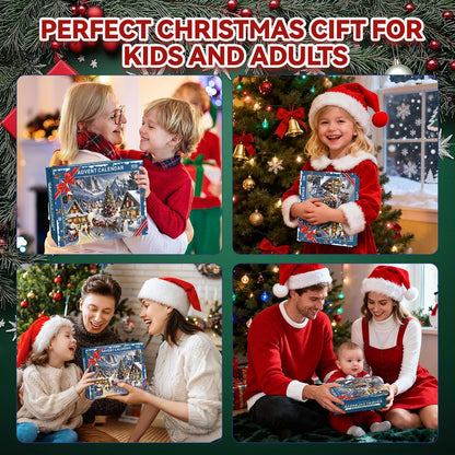 Calendrier de l'Avent 2026 - Puzzle de Noël — 1008 pièces - 24 boîtes numérotées
