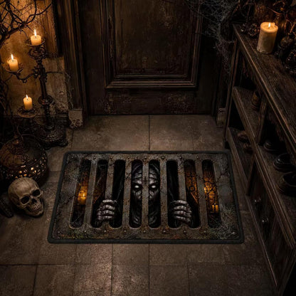 Paillasson Halloween 3D – 40 × 60 cm | Intérieur & Extérieur