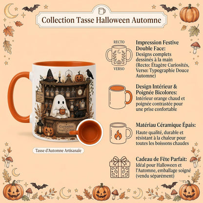 Mug Fantôme Automne – 360 ml | Illustration Recto Verso