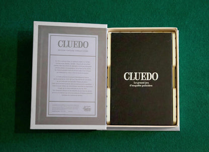 Jeux de société vintage en coffret livre – Cluedo ou Monopoly