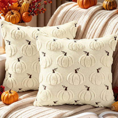 Housses de coussin Automne citrouille – Lot de 2 | Benjia