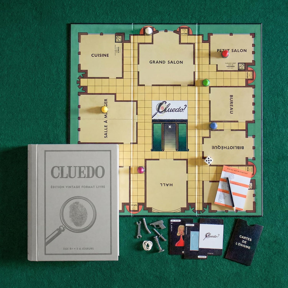 Jeux de société vintage en coffret livre – Cluedo ou Monopoly