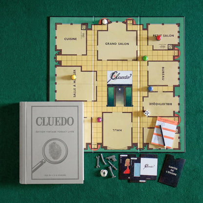 Jeux de société vintage en coffret livre – Cluedo ou Monopoly
