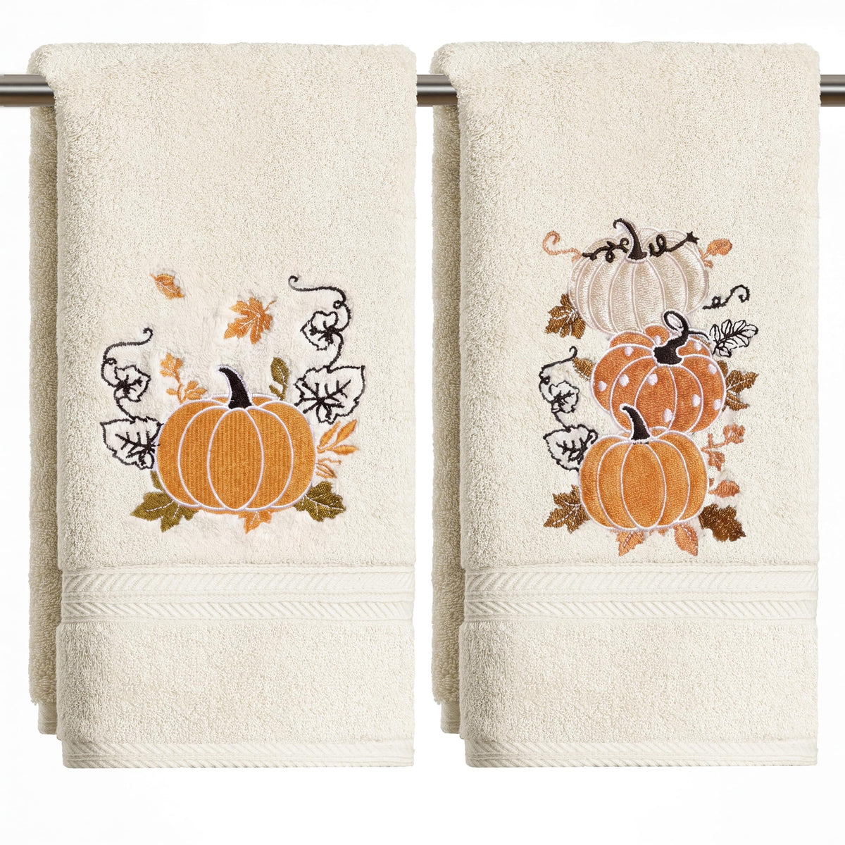 Serviettes Automne brodées – Lot de 2 | Artoid Mode