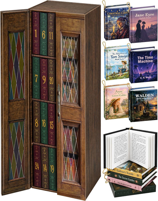 Calendrier de l'Avent 2026 — Mini-bibliothèque littéraire (extraits en anglais pour les livres)