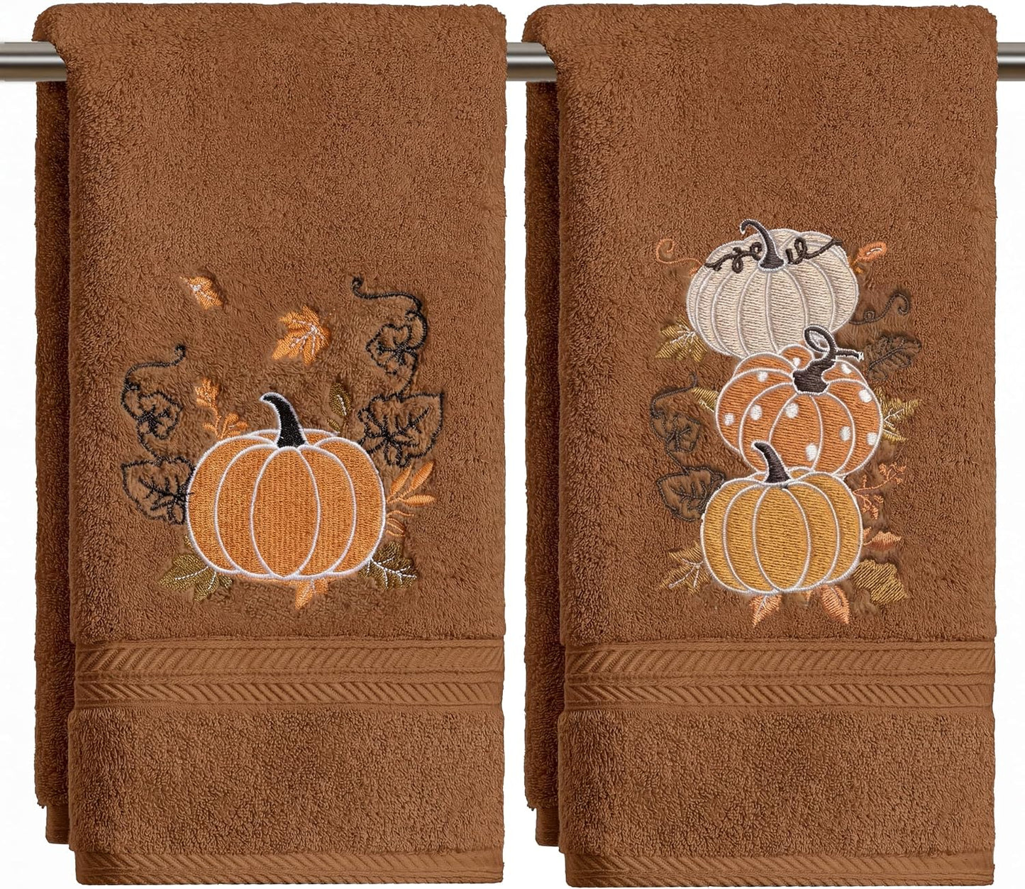 Serviettes Automne brodées – Lot de 2 | Artoid Mode