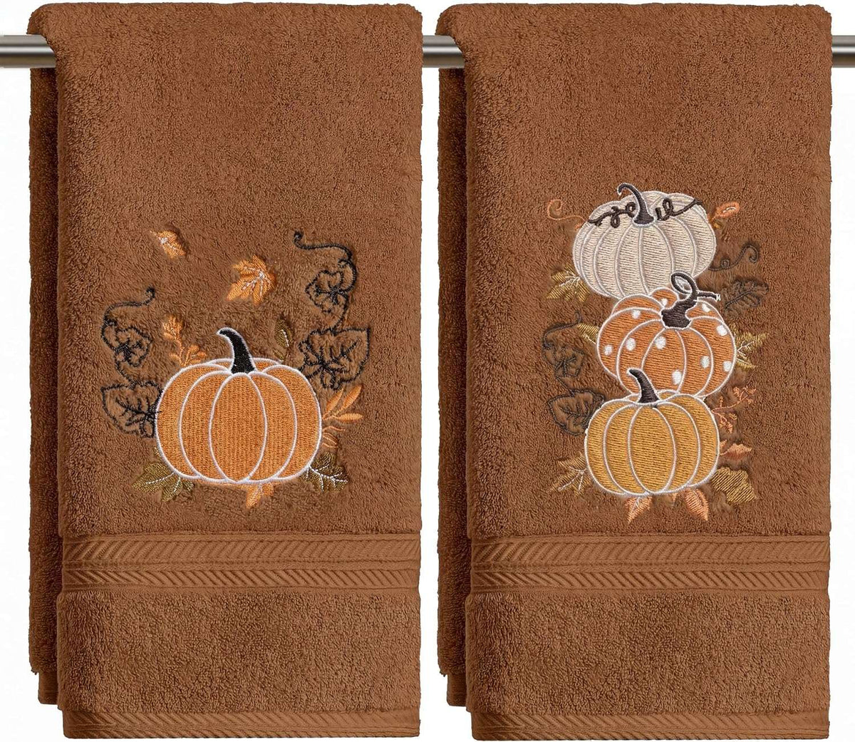 Serviettes Automne brodées – Lot de 2 | Artoid Mode