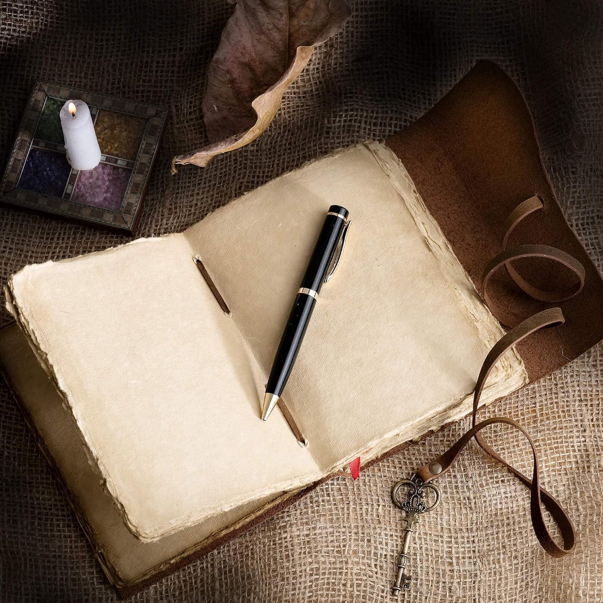 Carnet en cuir Vintage – Pages vierges – Urban Leather | 18 × 13 cm