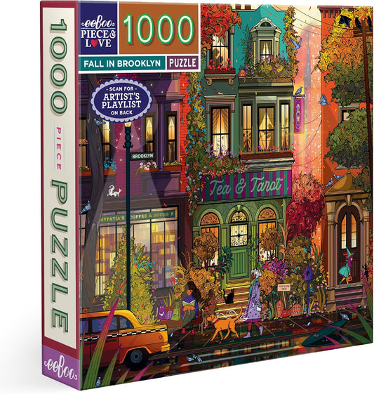 Puzzle 1000 pièces – Automne à Brooklyn | Illustration Laura El | eeboo