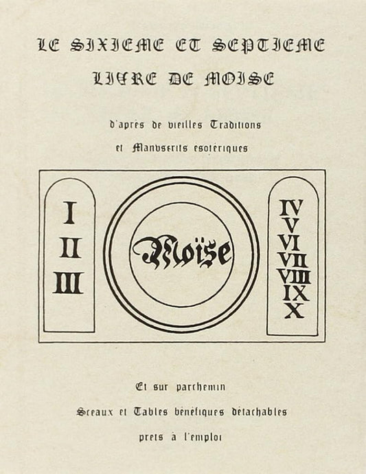 Le Sixième et le Septième Livre de Moïse cover image
