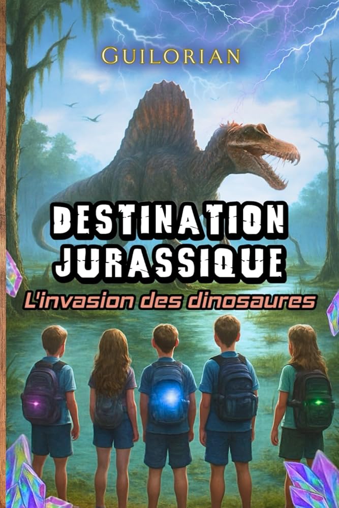 Destination Jurassique : L'invasion des dinosaures: Un roman d’aventure fantastique pour les 8-12 ans, entre dinosaures, voyage dans le temps, mystères, amitié et confiance en soi. (French Edition) cover image