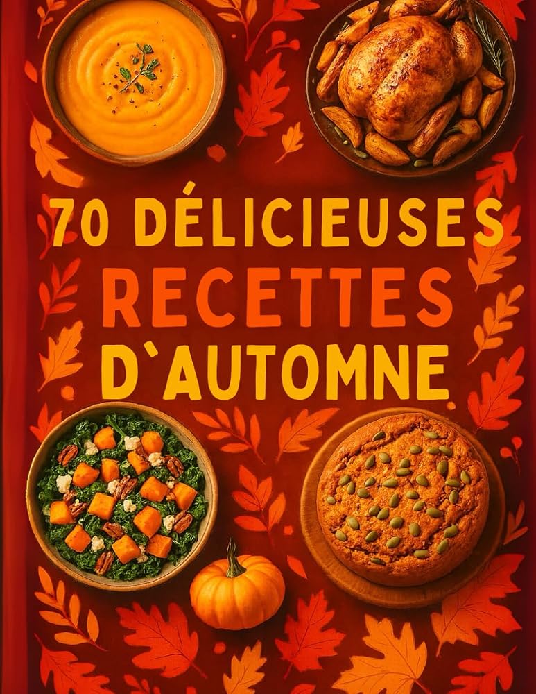 70 Délicieuses recettes d'automne: 70 recettes réconfortantes de saison : plats d’automne faciles & savoureux (French Edition) cover image