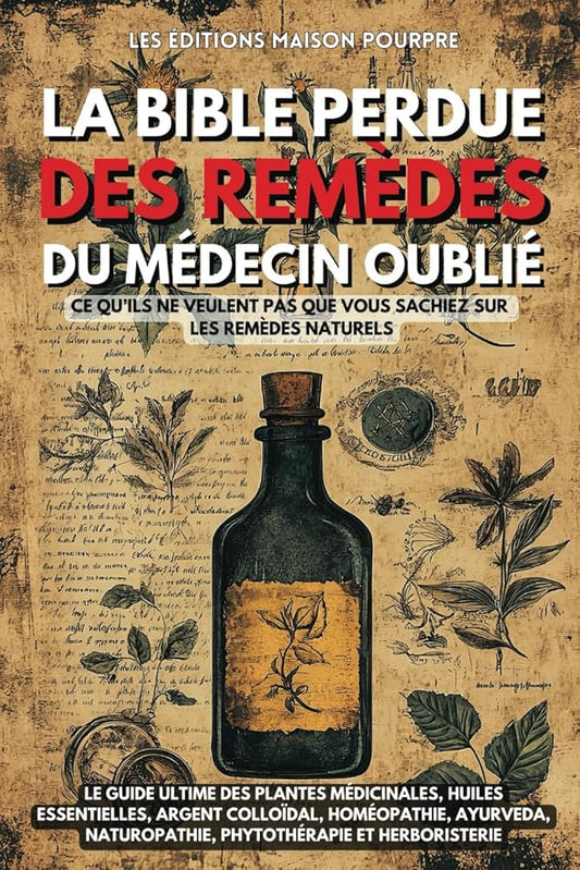 La Bible perdue des remèdes du Médecin Oublié: Le guide ultime des plantes médicinales, huiles essentielles, argent colloïdal, homéopathie, Ayurveda, ... et herboristerie (French Edition) cover image