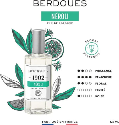 BERDOUES 1902 - Eau de Cologne Néroli - Sans colorant - Parfum femme et homme - © 2026 Le Grimoire Ancien