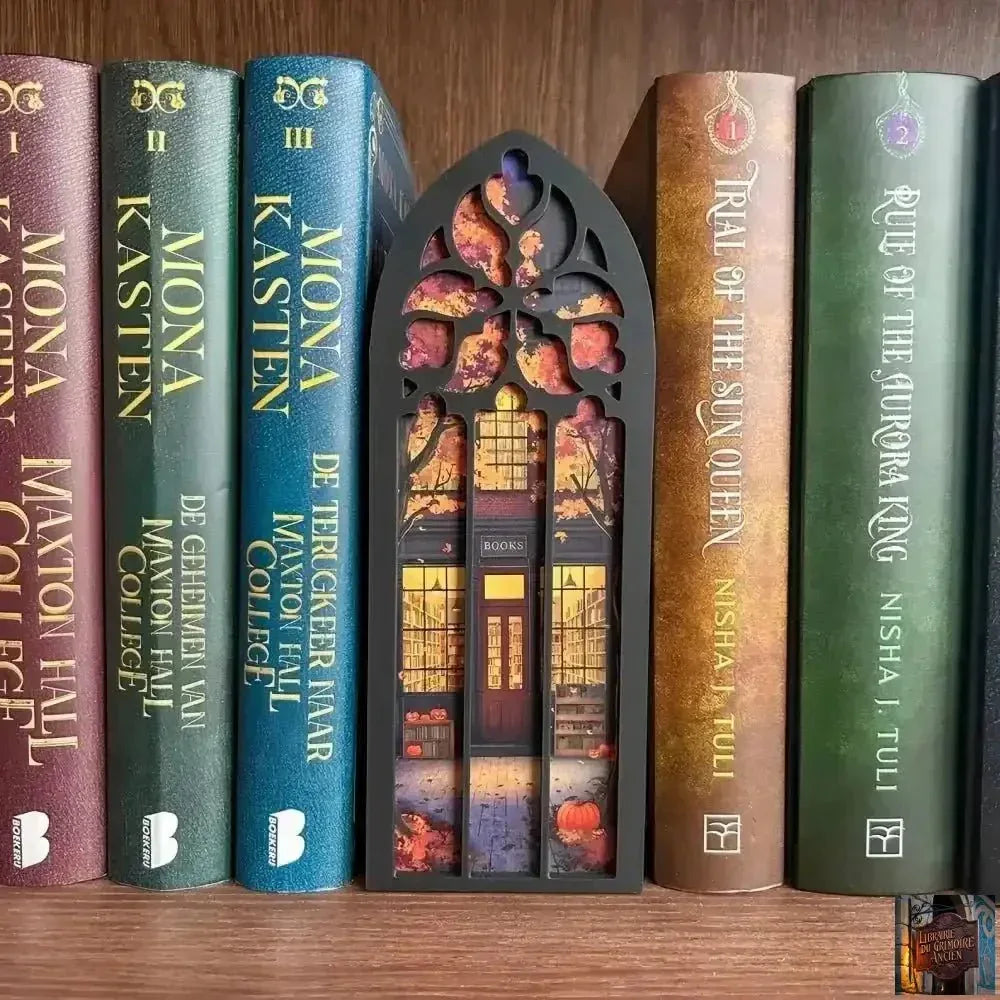 Boîte de marque-pages pratiques, fantaisie, dragon, lune de sang, paysages - © 2026 Le Grimoire Ancien