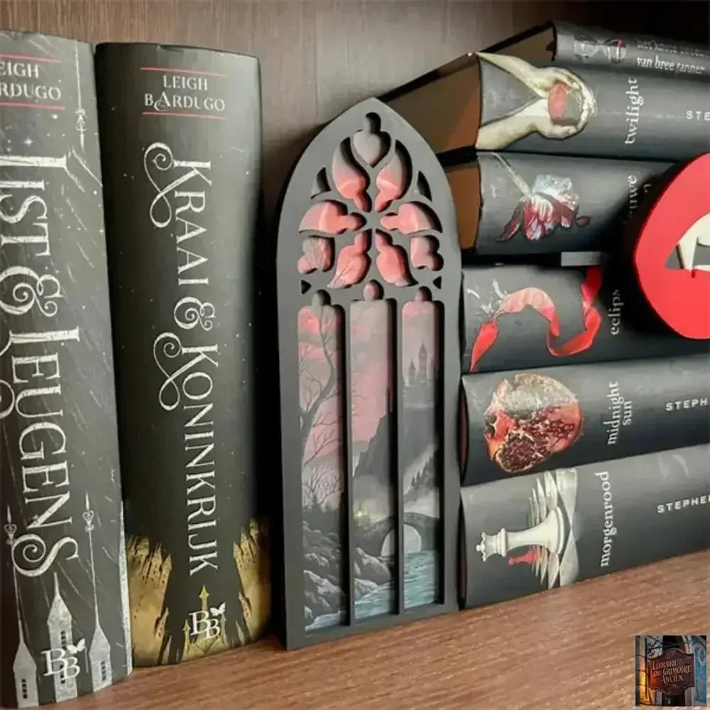 Boîte de marque-pages pratiques, fantaisie, dragon, lune de sang, paysages - © 2026 Le Grimoire Ancien