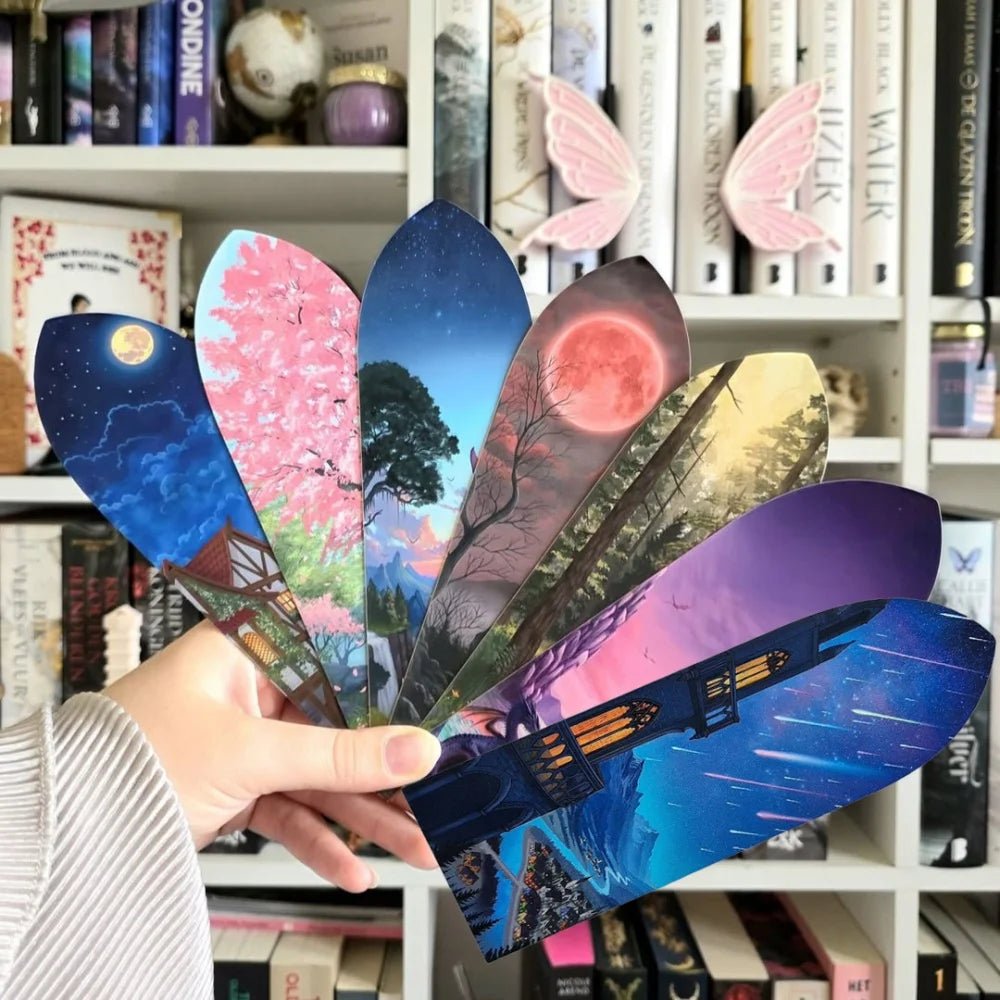 Boîte de marque - pages pratiques, fantaisie, dragon, lune de sang, paysages - Le Grimoire Ancien