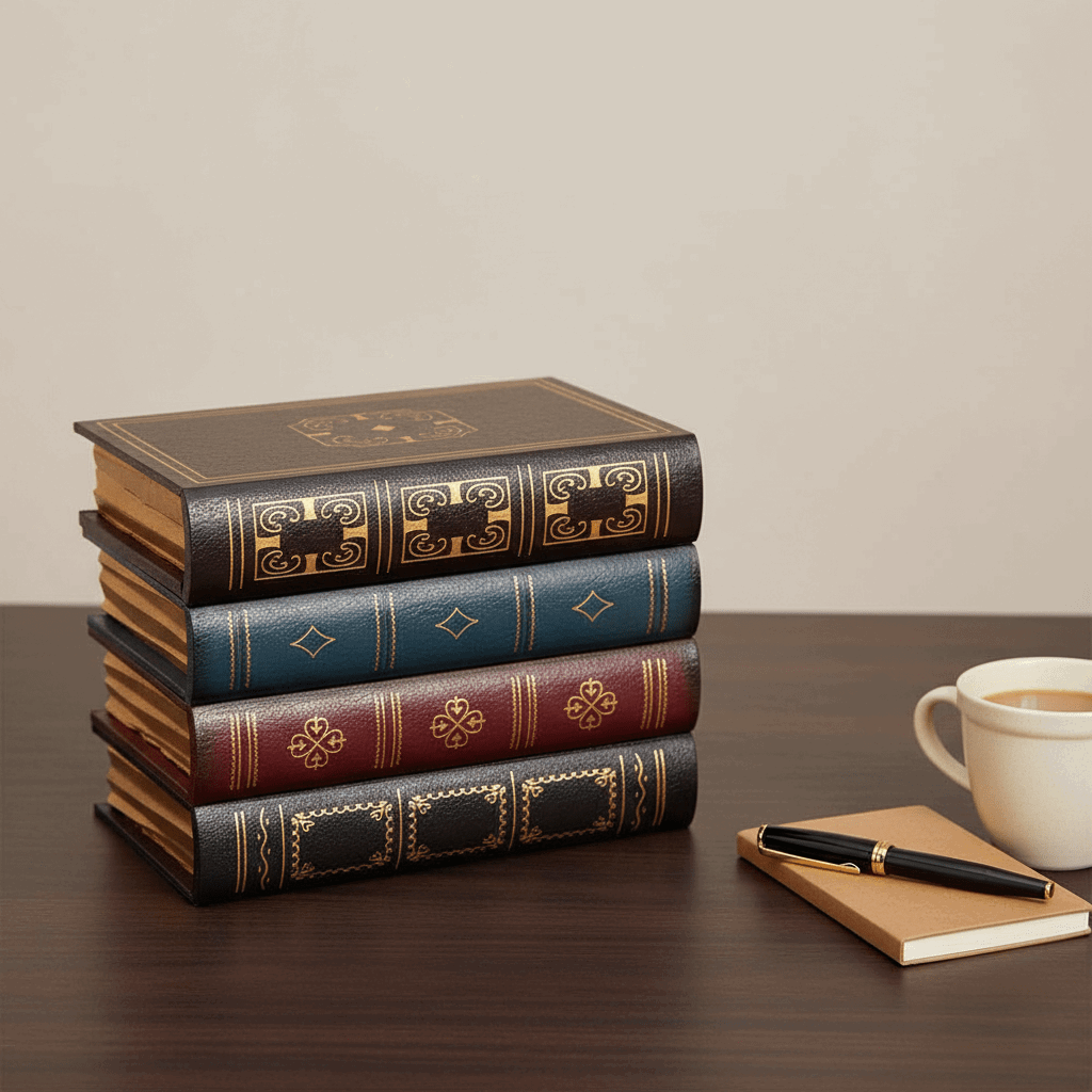 Boîte de rangement secrète en forme de faux livre — Style européen vintage - © 2026 Le Grimoire Ancien