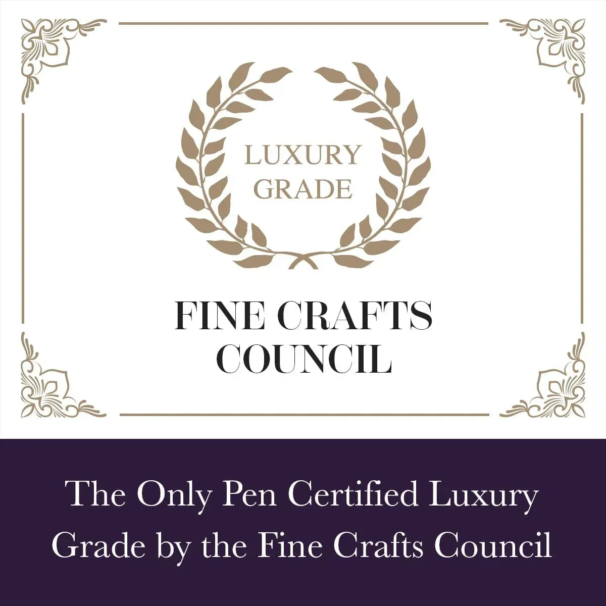 Bond & Regent Stylo à bille bleu roi et or 24 carats – Stylo à bille de luxe certifié | Joli cadeau pour homme et femme - © 2026 Le Grimoire Ancien