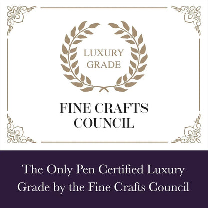 Bond & Regent Stylo à bille bleu roi et or 24 carats – Stylo à bille de luxe certifié | Joli cadeau pour homme et femme - © 2026 Le Grimoire Ancien