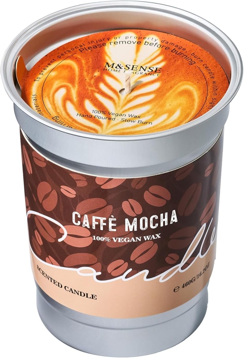 Bougie parfumée Café Moka - Bougie aromatique odeur intense de café et chocolat - © 2026 Le Grimoire Ancien