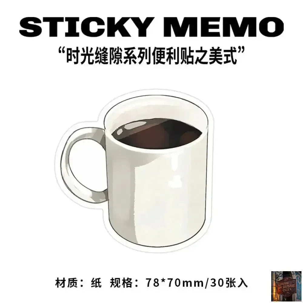 Cahier mémo déchirable de la série Time Gap, pense-bête américain rétro - © 2026 Le Grimoire Ancien