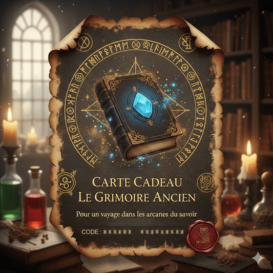 Carte-cadeau Le Grimoire Ancien - © 2026 Le Grimoire Ancien