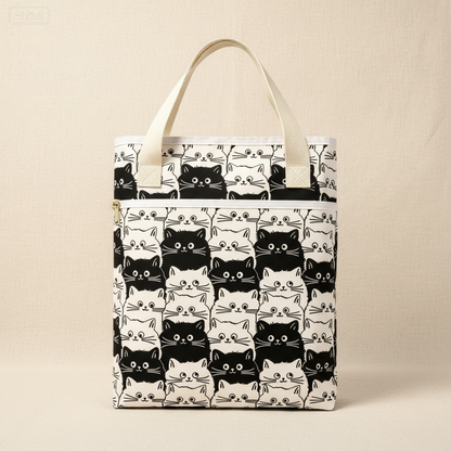 Chat noir et blanc