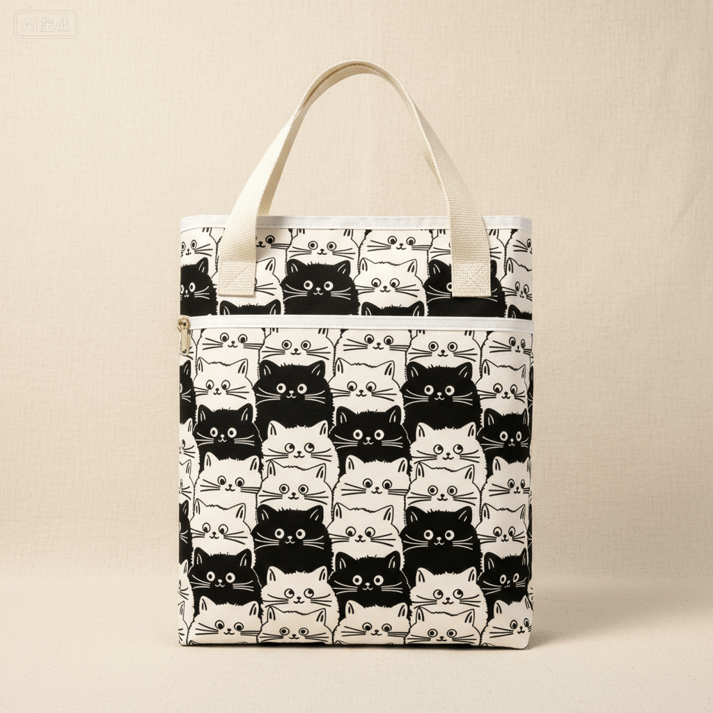 Chat noir et blanc