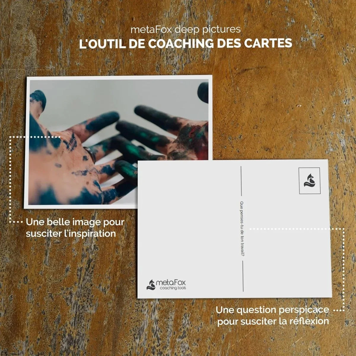 Coffret original de 52 cartes postales de motivation + un jeu de 52 cartes postales pour le coaching et la thérapie - © 2026 Le Grimoire Ancien