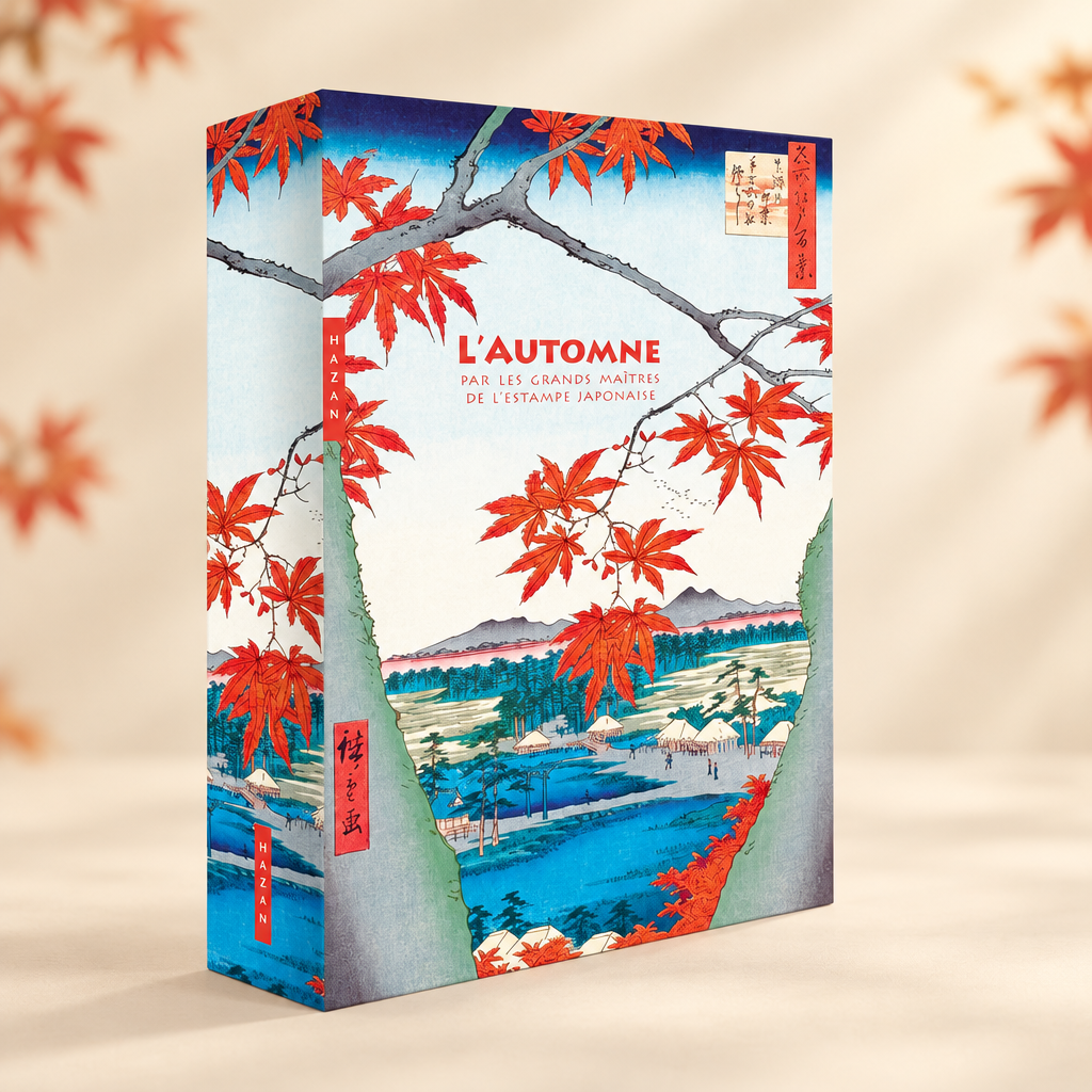 Coffret sur un fond automnal doux