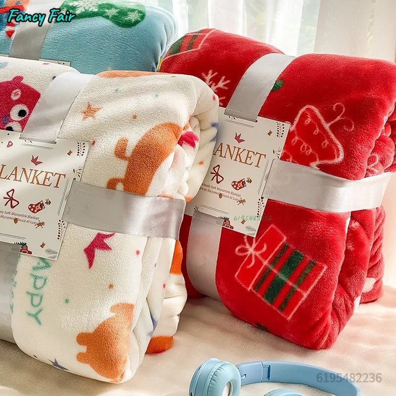 Couverture de noël en flanelle épaisse - Le Grimoire Ancien