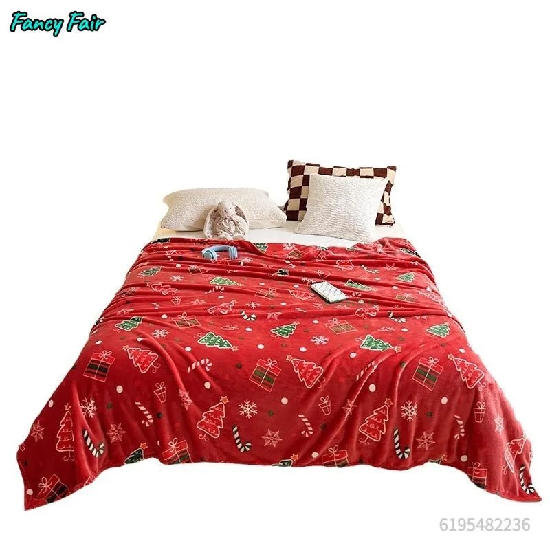 Couverture de noël en flanelle épaisse - Le Grimoire Ancien